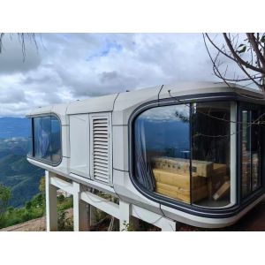 Steel Structure Outdoor Space Capsule Prefabricated Space Capsule House
