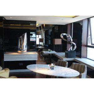 Stainless steel landscape sculpture