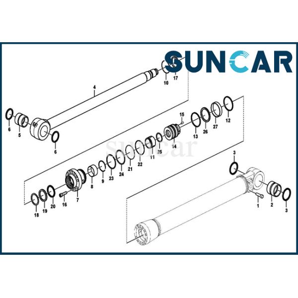 Seal Repair Kit VOE14733339 Bucket Hydraulic Cylinder 14733339 For SUNCARVO.L.VO EW180E EW220E