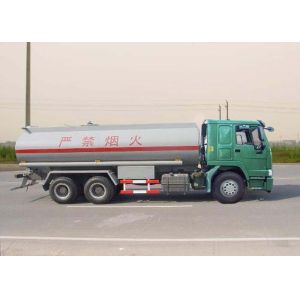 Fuel Oil Tank Truck 20 Tons , 6X4 LHD Euro2 290HP Mobile Fuel Trucks