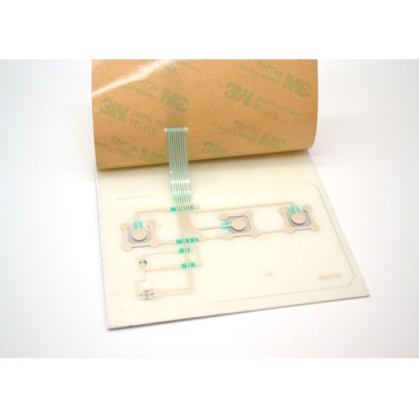 PET PC Material Metal Dome Membrane Switch With LED Waterproof 90x100mm