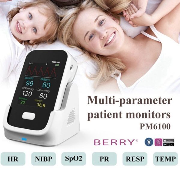 Buy Compact Lightweight Multi Parameter Patient Monitor With BLE5.0 One Button Design at wholesale prices