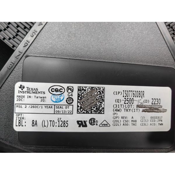 Buy ISO7760DBQR SSOP16 SMD Integrated Circuit MCU Controller Microcontrol at wholesale prices