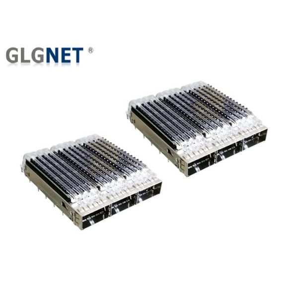 Buy 1x3 Ganged SFP Solutions QSFP28 Cage With EMI Tab Spring at wholesale prices