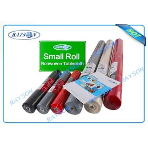 Comfortable Oilproof / Waterproof Printable Non Woven Fabric Tablecloth Non -