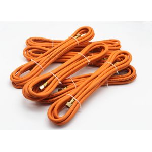 BP 60bar Orange Color Rubber Gas Hose with 3/8” Left-hand thread Fitting