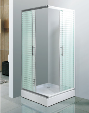 Buy ABS Tray 5mm Tempered Glass Bathroom Shower Enclosures 900x900x1950mm at wholesale prices