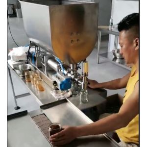 50ml Custom Head Piston 2KW Sauce Bottle Filling Machine
