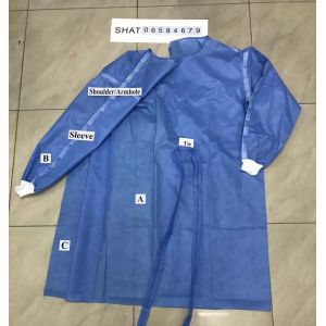 Quality Non Woven Fabric Blue breathable Disposable Protective Coveralls for sale