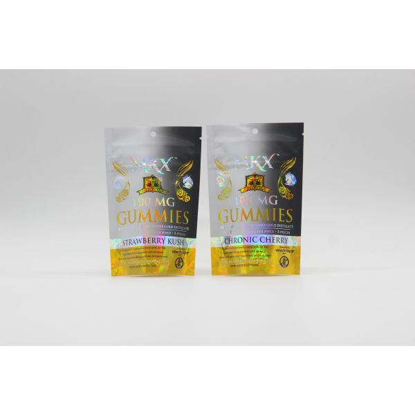 1g 3.5g 7g Mylar weed Bags Smell Proof Customized Thickness