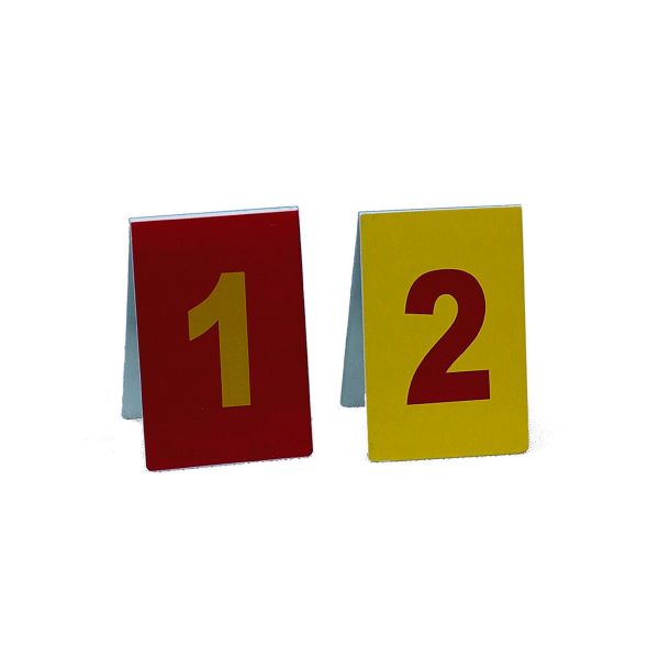 P055 /P057/P059 Red and Yellow aluminum photo evidence numbers