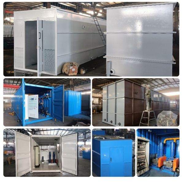 100m³ Per Day Packaged Sewage Treatment Plant Biological Treatment System