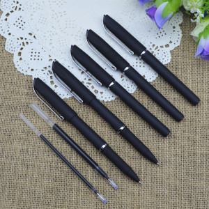 Gel pen,Promotional gel-ink pen with cap, iridescent rubber gel-ink pen