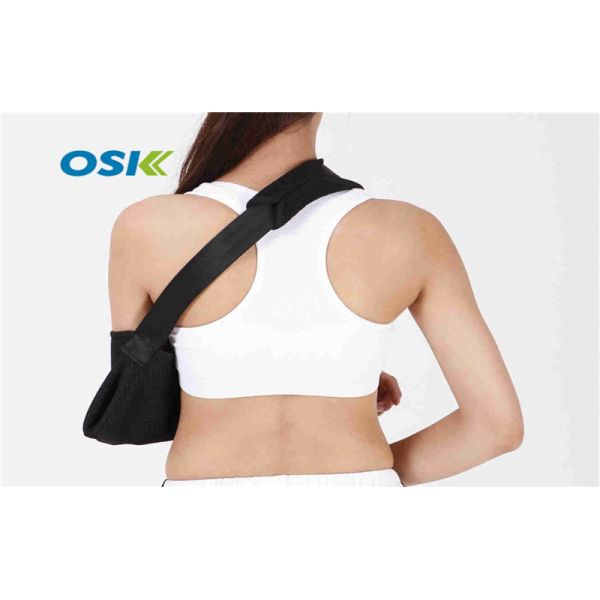 Medical Arm Support Brace Black Customized Logo Long - Term Usage Adjustable