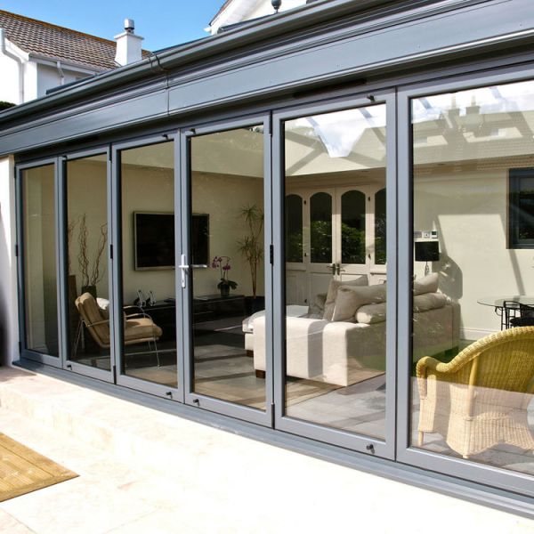 Swing And Slide Glass Door Window Home Frameless Glass Folding Door Sound