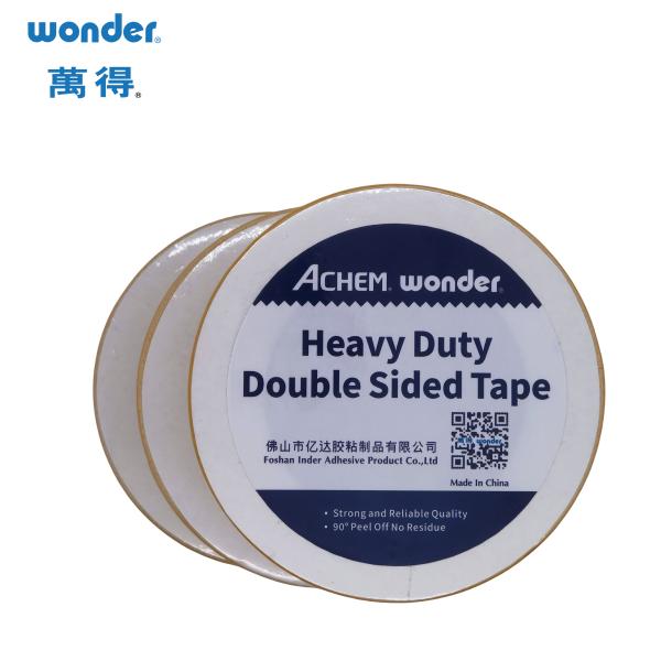 Self Adhesive Double Sided Tape with Woven Febic Base and Hot Melt Adhesive for