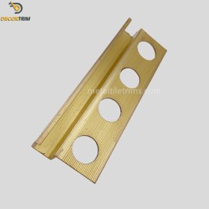 Box Shape Solid Brass Tile Trim Strip Multipurpose For Laminated Edge OEM ODM