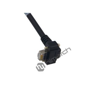 Cat5e Gigabit Ethernet RJ45 to RJ45 Angle Down Cable with Good Performance for