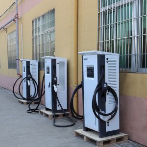 80KW Fast DC Car Charger for Hyundai Ioniq 5 at Commercial Kindergarten Parking