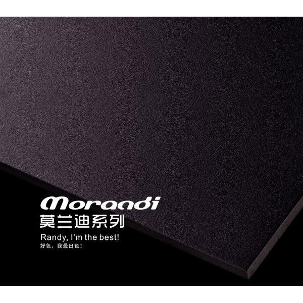 Black Glazed Porcelain Wall Tiles 600x1200mm Indoor AAA Grade