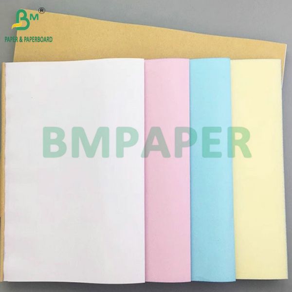 Buy 70gsm 75gsm Carbonless Copy Paper Black Blue Image Extended Sheets 8.5x14'' at wholesale prices