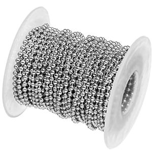 Roller Chain Essential 2.4mm Stainless Steel Silver Ball Chain with Custom