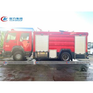 Sinotruk Howo 4x2 6CBM Water Tank Firefighter Truck