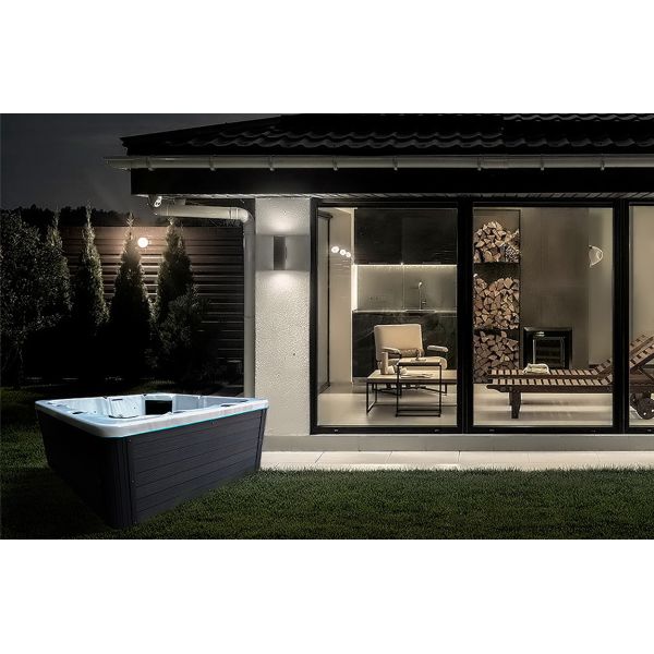 Balboa Control System Freestanding Outdoor Bathtub Spa Hot Tub For 4 Persons
