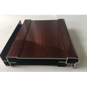 No Cracking Wood Finish Aluminium Profiles , Easy To Install