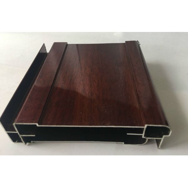Buy No Cracking Wood Finish Aluminium Profiles , Easy To Install at wholesale prices