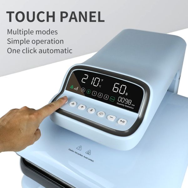 Intelligent Touch Panel Heat Transfer Machine Auto Press Auto Release Heat Press Printer With Pull Out Skateboard