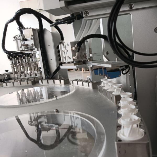 Fully Automatic Desiccant Cap Assembly Machine with 1500-8500pcs/hr Speed 2000kg