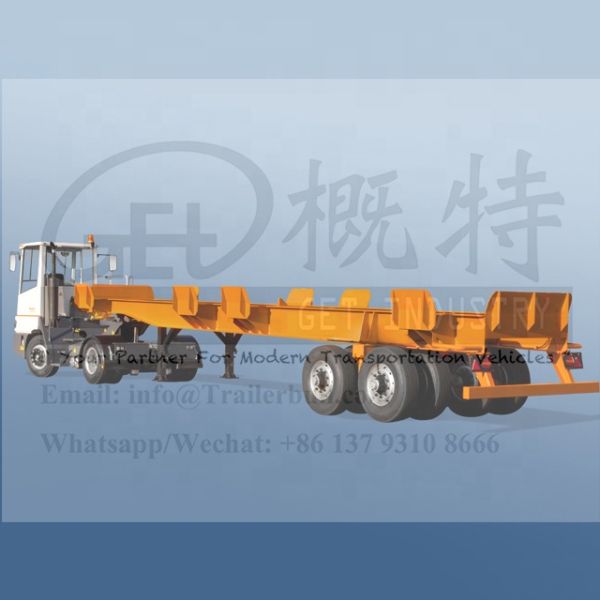 Max Payload of 40T Semi-Trailer for Terminal Container Chassis