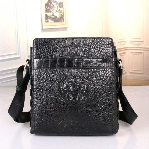 Genuine Crocodile Skin Businessmen Small Single Cross Shoulder Bag Real Alligator Leather Male Casual Messenger Bag