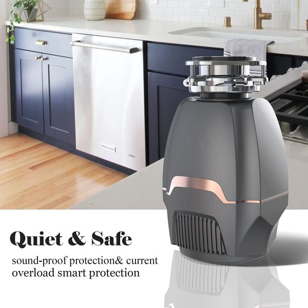 Hot Sale Household Small Food Waste Disposer Kitchen Food Waste Processor Continuous Feed