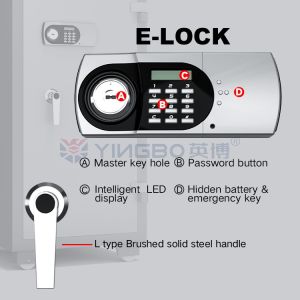 Durable Cement Material H1280mm Fireproof Safe Box For Documents