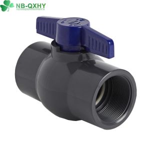 Water Media PVC Octangle Ball Valve with Compact Male and Female Threaded
