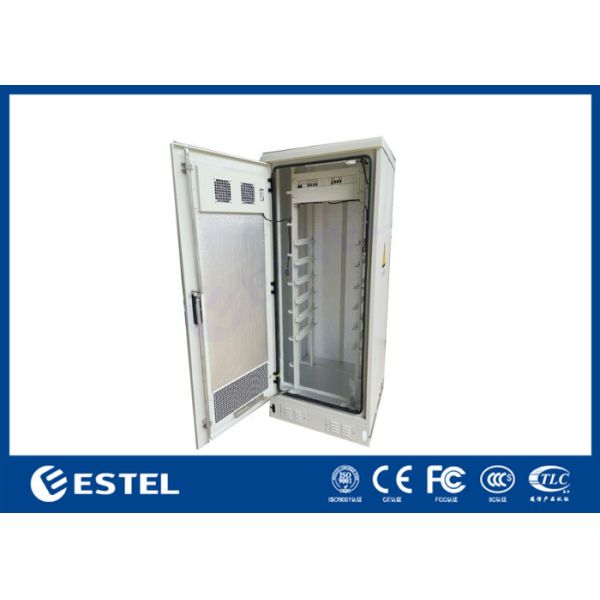 42U Fan Ventilation Outdoor Telecom Cabinet Waterproof Dusproof Communication