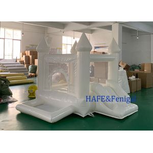 Party Mini Small Pvc Inflatable White/blue/pink Castle Bounce House Support