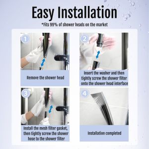 High-Pressure Nano Bubble Shower Head | Cleaner Skin, Softer Hair, and Lasting