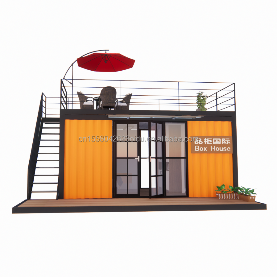 Hotel 20 Foot Portable Container Clothes Shop Prefabricated Cafe Mobile Store Warehouse