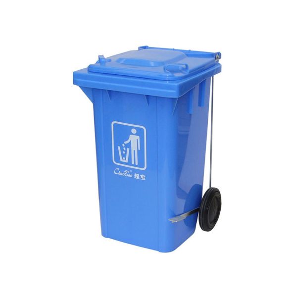 Buy 60L 100L 120L 240L Wheel Plastic Garbage Bin Environmental Protection Dustbin Size at wholesale prices