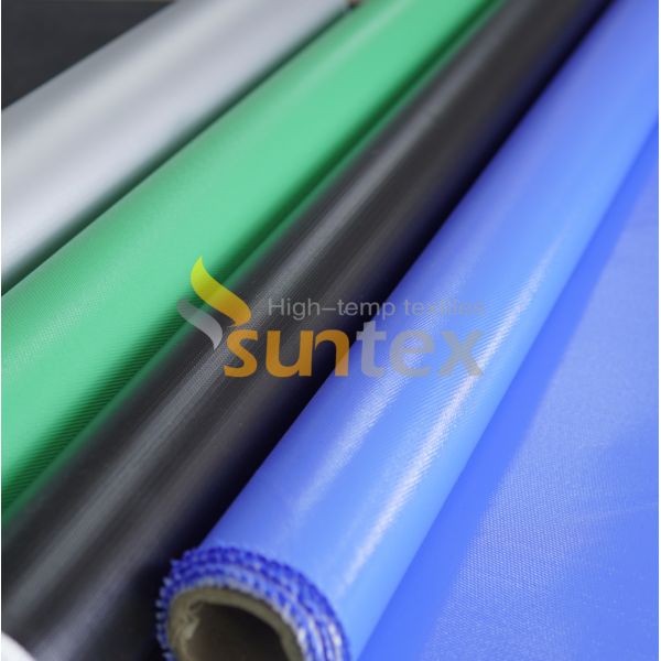 Buy Silicone Coated Fiberglass Fabric Insulation Heat Resistant Silicone Coated Fiberglass For Fire Prevention at wholesale prices