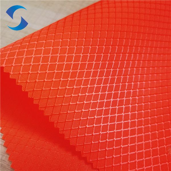 148gsm Diamond Honeycomb Pattern Outdoor 100 Polyester Oxford Fabric For Bag