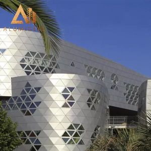 China Aluminum Perforated Exterior Metal Cladding Solid Panels on sale