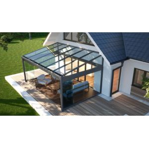 Customized Aluminium Support Awning With Polycarbonate Sheet Roofs