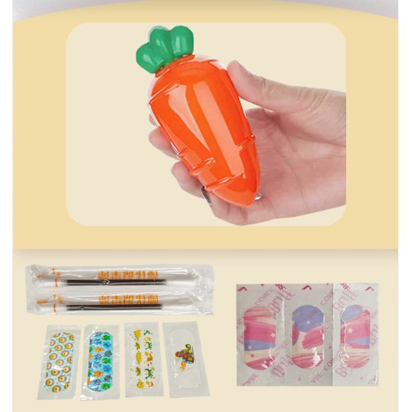 Adorable First Aid Kit for Kids Emergency Medical Supplies & Training Manual Wound Disinfection and Bandaging