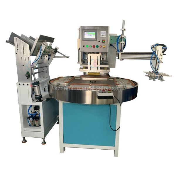 Buy Fully Automatic HF Paper Card + PVC PET Blister Packaging Machine for Printed Card Plastic Clamshell Sealing With Auto Loading at wholesale prices