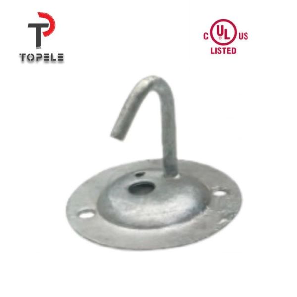 Buy BS4568 Steel Hook Plate Electrical Conduit Fittings Cable Management at wholesale prices