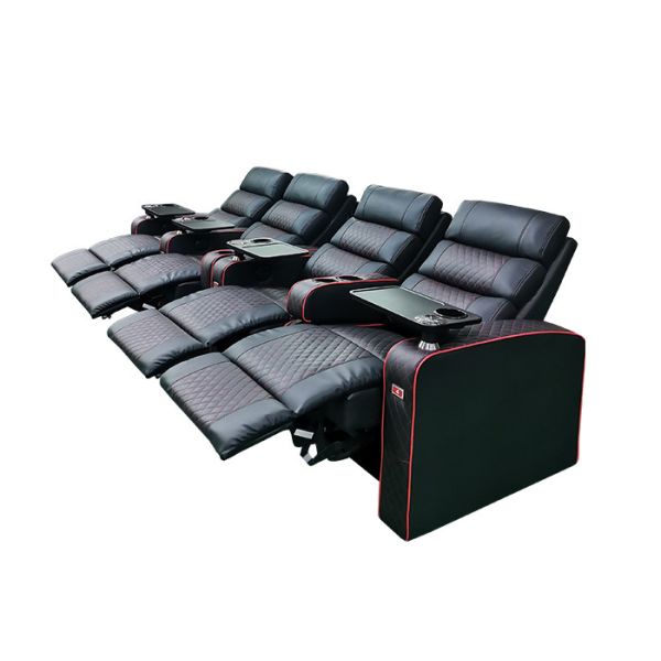 Buy Black Adjustable Footrest Padded Recliner Seat For Living Room at wholesale prices